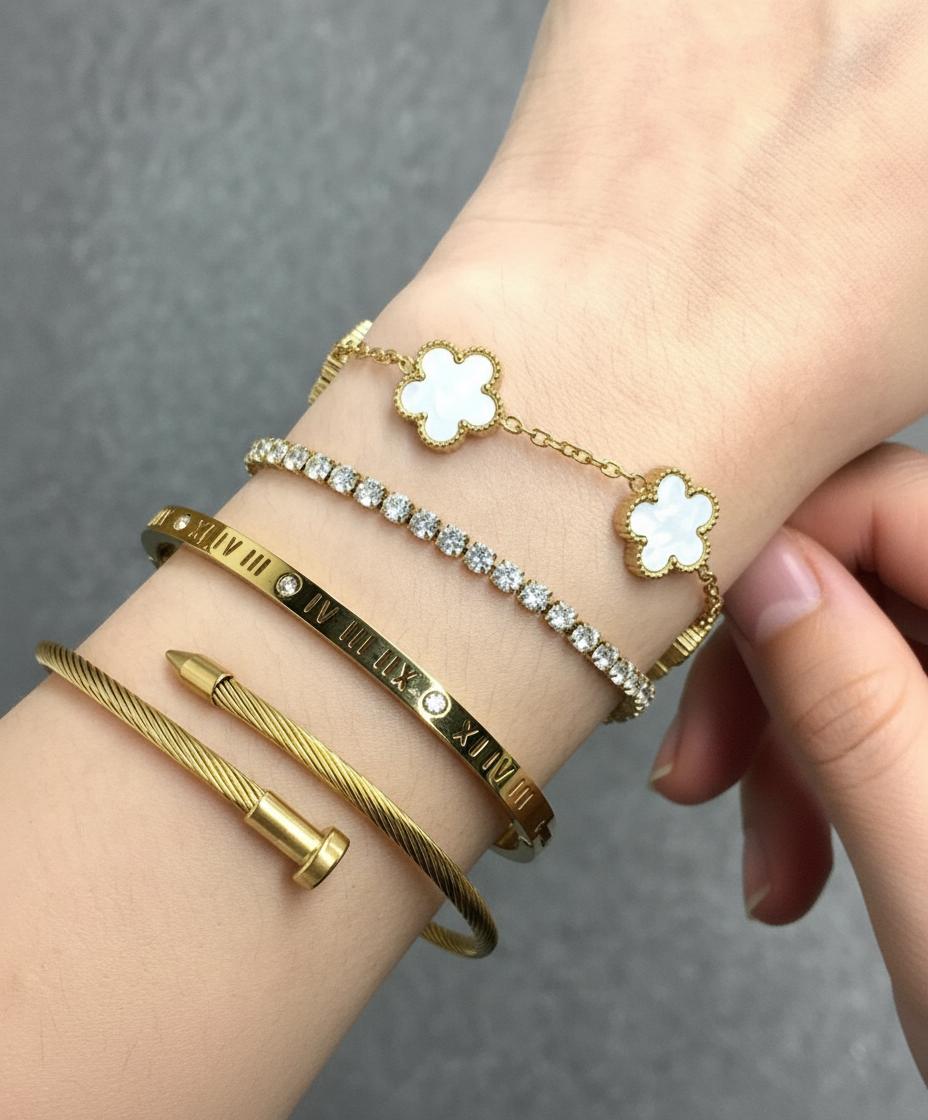 Four-Pair Bracelet Set