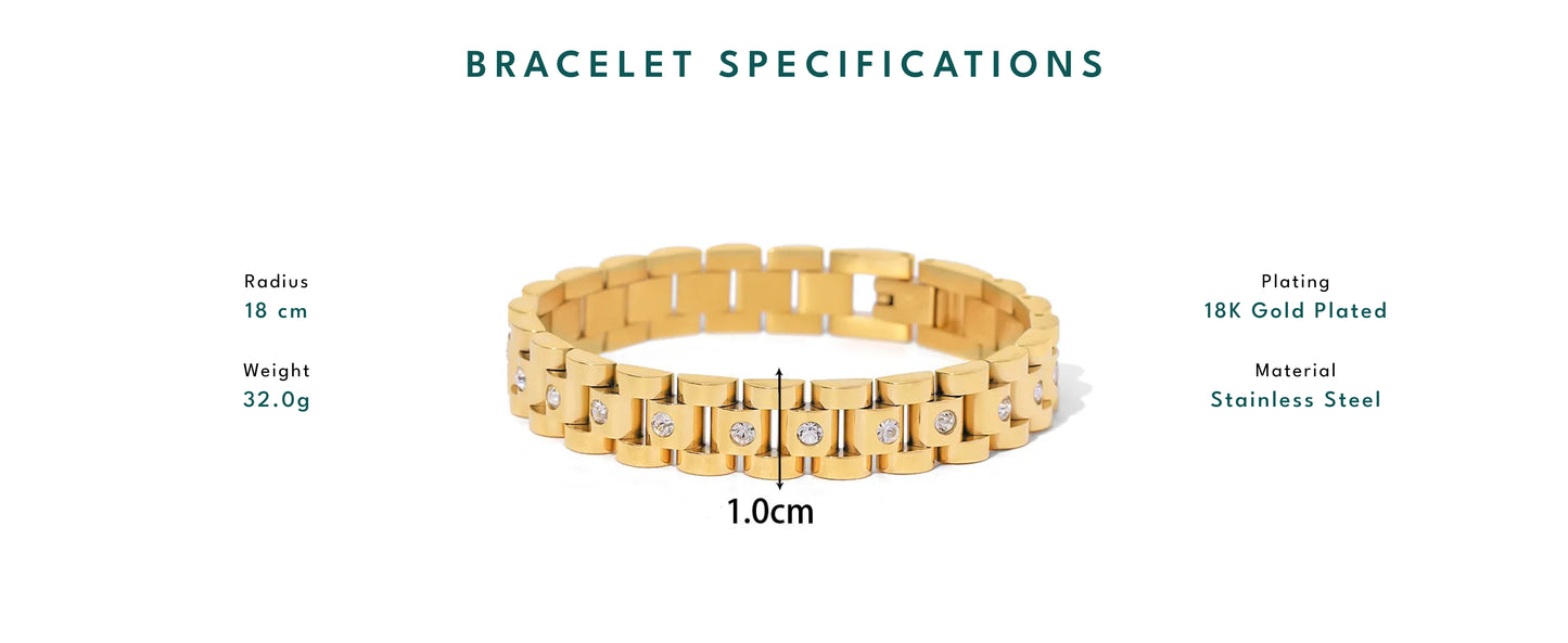 Studded Zircon Bracelet