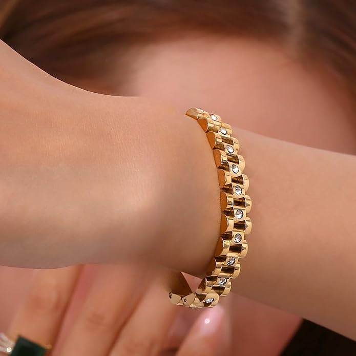 18K Gold Plated Stainless Steel Bracelet