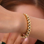 18K Gold Plated Stainless Steel Bracelet
