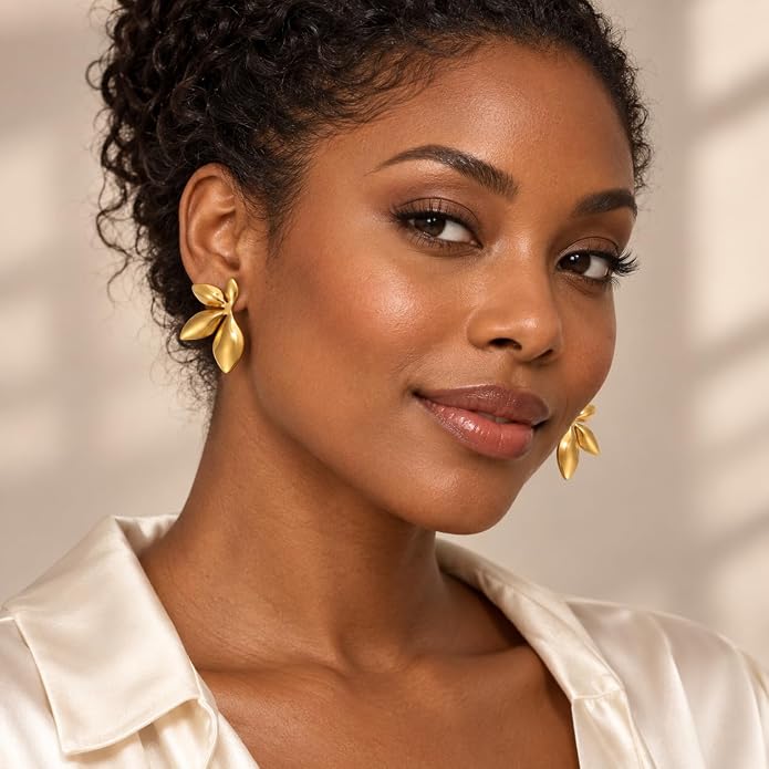 Gold Leaf Earring