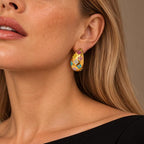 CZ Multi-color Tear Drop