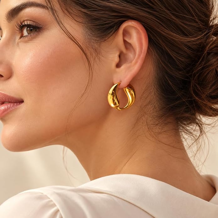 Gold Sculptural Earrings
