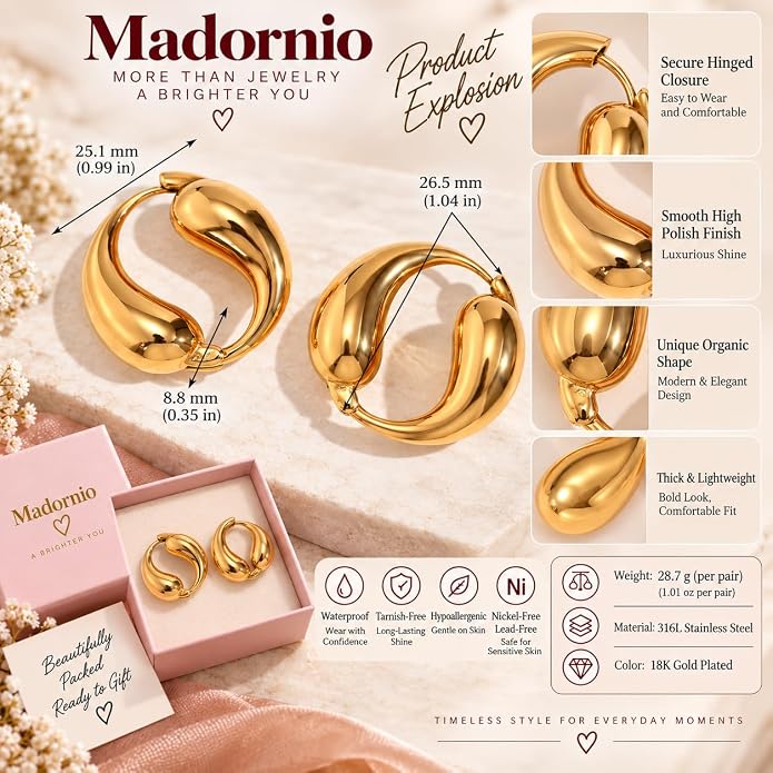 Gold Sculptural Earrings