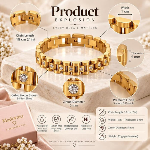 18K Gold Plated Stainless Steel Bracelet