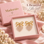 Gold Bow Heart Drops