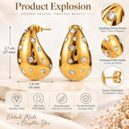 Gold Chunky Earrings