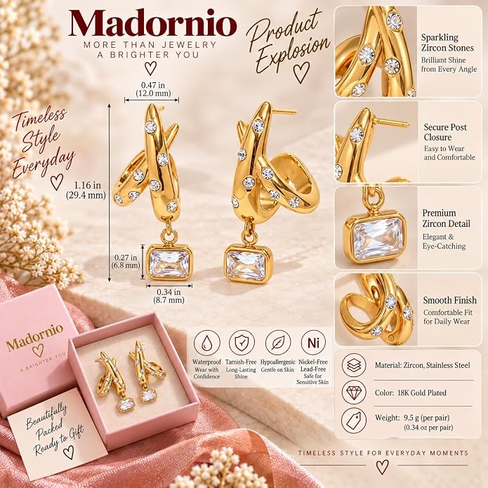 Gold Dangle Earrings