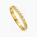 Gold Roman Numbers with Cubic Zircons