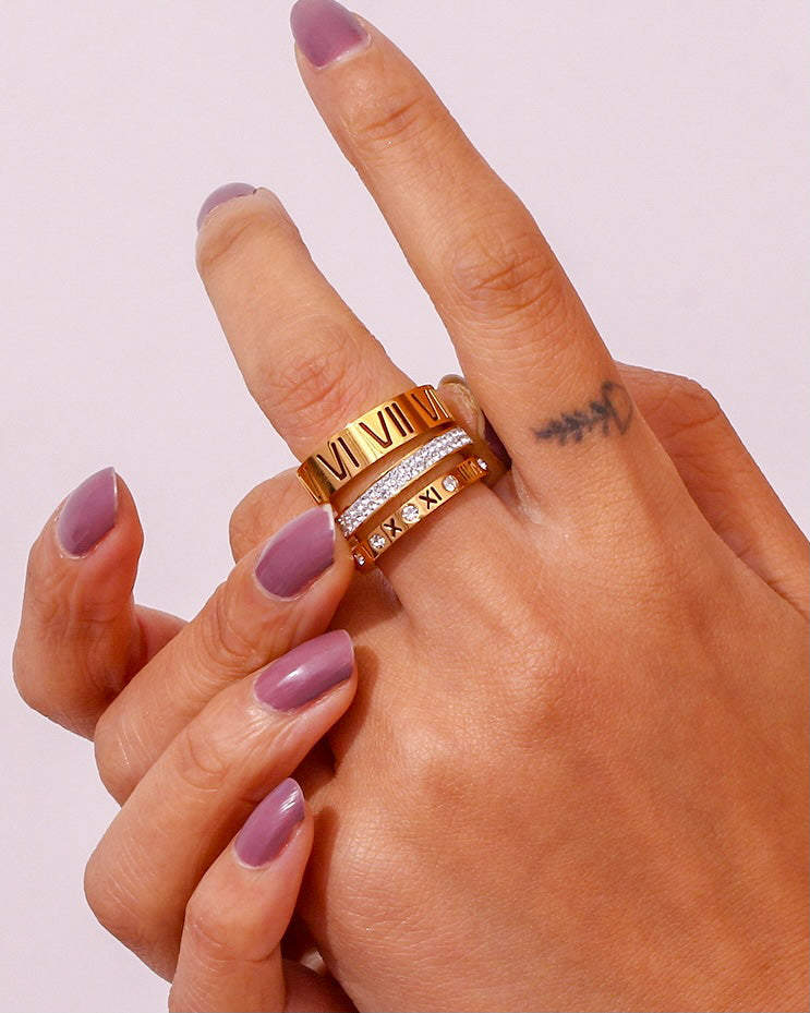 Roman Numerals Ring