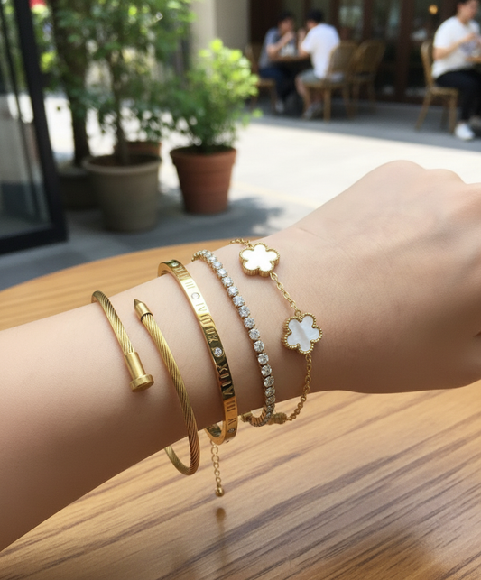 Four-Pair Bracelet Set